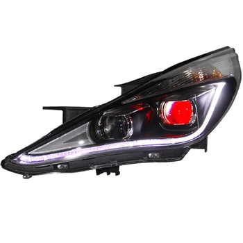 Hoved Lampe Til Bil Hyundai Sonata 2011-2016 Sonata8 Forlygter Tåge Lys Dag Kører Lys DRL H7 LED Bi-Xenon Pære Bil Tilbehør