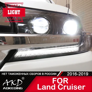 Hoved Lampe Til Bilen Toyota land cruiser 2016-2020 LC200 Forlygter tågelygter Dag Kører Lys DRL H7 LED Xenon Pære Bil Tilbehør