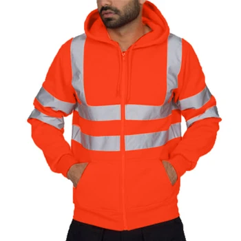 Hættetrøjer Mandlige Mode Sportstøj til Mænd Sweatshirts vejarbejde Høj Synlighed Pullover med Lange Ærmer Toppe Bluse Tøj til Mænd