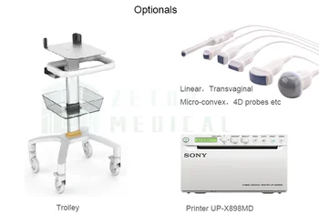 Høj Effektiv Nye Hospital 4D Bærbare Farve Doppler-Ultralyd System Ultralyd Maskine Pris