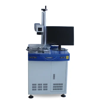 Høj kvalitet acctek fiber laser engraving machine farve fiber opti c priser
