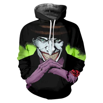 IFPD EU-Størrelse Joker 3D-Print Sweatshirt Trøjer Mænd Og Kvinder Hip Hop Sjove Streetwear America Plus Størrelse Til Par Tøj