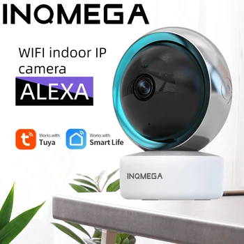 INQMEGA Understøtter To-vejs Intercom 1080P Video Overvågning Mellem Google-Startside, og ALEXA Smart Graffiti Indendørs Kamera