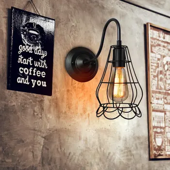 Indendørs stue væglampe soveværelse sengen led væglampe kreative personlighed vase Europæiske hotel-væglampe