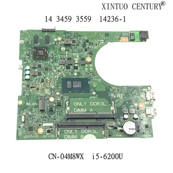 KN-04M8WX 04M8WX 4M8WX FOR DELL 14 3459 Laptop bundkort Med SR2EY i5-6200u GHz CPU PWB:CPWW0 Bundkort Testet