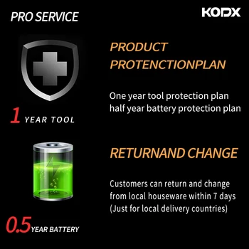 KODX 20V Akku-bajonetsav Justerbar Hastighed Elektrisk Sav med Batteri og 4 Styk Vinger
