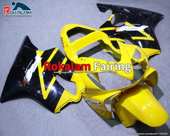 Karrosseri For Honda CBR600 F4i 2001 2003 2002 Gul Sort Motorcykel Fairing Kit (sprøjtestøbning)