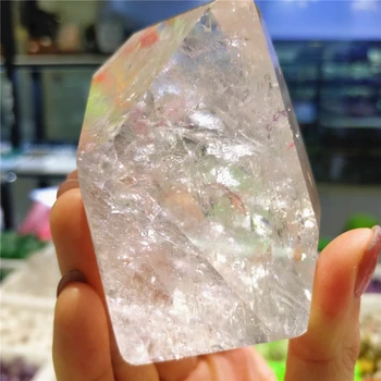 Klar Kvarts Poleret Uregelmæssigt Formede Polygon Mineral Prøver Energi Crystal Udsmykning Naturlige Helbredende Dr Sten Engros-Bulk