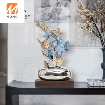 Kobber Butterfly Dekoration Stuen Indgang Kunst Indenlandske Ornamenter Håndværk Kontor Gave Dekoration