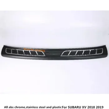 Kroppen Rustfrit Stål/Abs Tilbage Bag Pedal Døren Scuff Plate Frame Uden Tærskel Kuffert 1stk For Subaru Xv 2018 2019 2020 2021
