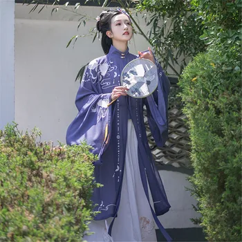 Kvinder Elegante Hanfu Broderi Fe Gammel Orientalsk Stil Ming-Dynastiet Kjole Prinsesse Dress Fotografering Retro Dans Kostumer