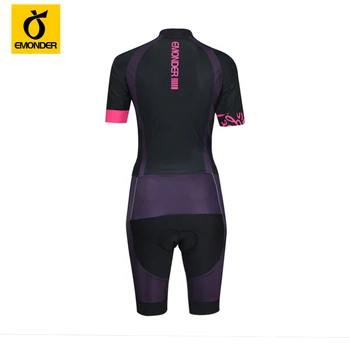 Kvinder Triathlon Hud passer til Sport, Løb, Svømning Cykling Jersey Hud passer Cykling Tøj Custom Cykel Shirt EMONDER