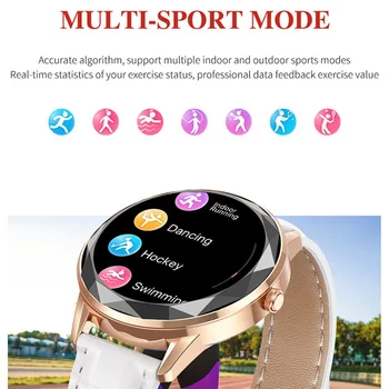 Kvinders Armbåndsur HDT7 Smarte Ure Kvinders Ure Sports Ure Smartwatch Sove Overvåge Fitness Tracker Smart Armbånd Ur