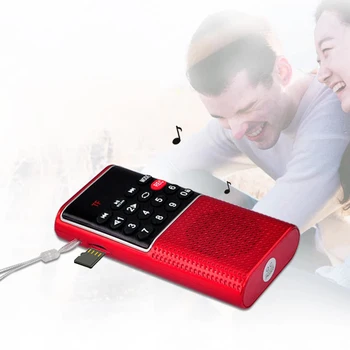 L-328 Mini Bærbare Lomme FM Auto-Scan Radio-Musik-Lyd-MP3-Afspiller Offentlig Lille Højttaler med Optager