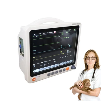 LHCPM12B Billige Touch Screen Veterinær-pulsmåler /Dyr ICU-Monitor / Eud Klinik Bærbar Skærm