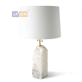 Led e27 Postmoderne Strygejern Stof Marmor Hvid LED-Lampe. LED-Lys. Bordlampe. Bordlampe.LED-Dest Lampe Til Soveværelset Foyer