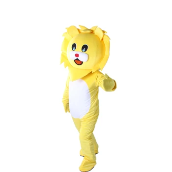 Lion King Maskot Kostume Tegnefilm Dyr, Løven Maskot Kostumer Brugerdefinerede Fancy Kjole Anime Cosplay Kits til Halloween Fest Arrangementer