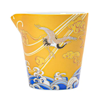 Lovende Kran Fair Cup Keramisk Porcelæn Te Dispenser 200ml Te Krus Kinesiske Kung Fu Te Sæt Tilbehør, Kaffe Krus Håndværk