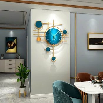 Lys luksus dekoration vægur stue hjem mode kreative ur enkel og moderne personlighed Nordisk kunst ur væggen