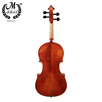 M MBAT Håndlavet Violin 4/4 Akustisk Træ-Violin Høj kvalitet Strengeinstrument Med Firkantet Sag Musik Tilbehør Sæt