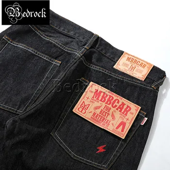 MBBCAR oprindelige design 14oz sømline jeans til mænd raw denim vasket jeans Alle-passer til afslappede jeans ankel-længde Blyant Bukser 7223