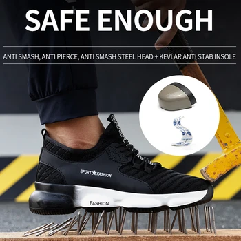 Man er Kvindernes sikkerhedssko Mand HMT Mænd Sneaker Gratis Fragt Sko gummistøvler Arbejde Sikkerheds-Støvler til Mænd Mandlige Sneakers Sko
