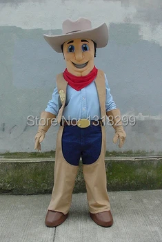 Mascot Værftet Sheriff cowboy maskot kostume fancy kjole tilpasset fancy kostume, cosplay tema mascotte karneval kostume kits
