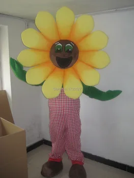 Mascot solsikke mascot vegetabilske kostume brugerdefinerede karakter anime cosplay kits mascotte tema fancy kjole karneval kostume