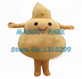 Mascot søde golden poo maskot kostume voksen størrelse sjove poo tema tegneseriefigur drilleri fancy kjole karneval kostumer
