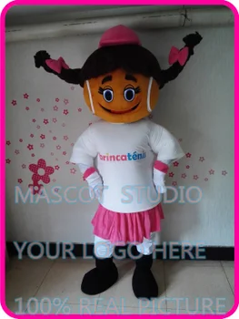 Mascot tennis pige maskot kostume brugerdefinerede tegneseriefigur cosplay mascotte tema