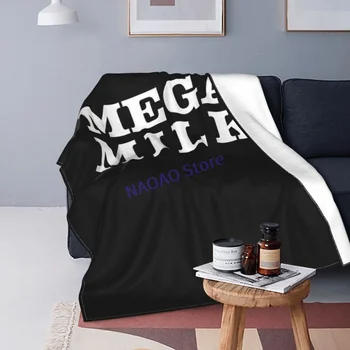 Mega-Mælk-Tshirt-Hentai-Manga-Otaku-Anime-Pige-Weeaboo Smide Tæppe, Lagner På Sengen, Tæppe På Sofaen, Dekorativt Gitter