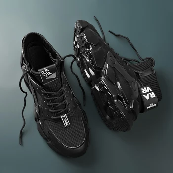 Mens Walking Sko Sports Løb travesko Mænd Mode Mænds Sneakers Fitnesscenter Sneaker Mandlige Air Force Sport Athletic Trekking Høj
