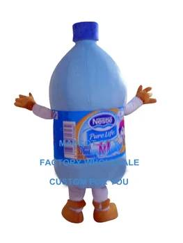 Mineralvand på flaske maskot kostume brugerdefinerede tegneseriefigur cosplay voksen størrelse karneval kostume 3519