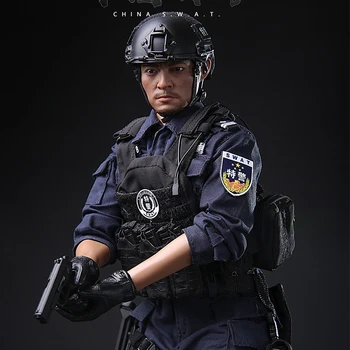 Mini Gange 1/6 M026 Kinesiske SWAT Mandlige Soldat Politiet Komplet Sæt Handling Figur Dukke Toy