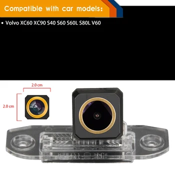 Misayaee Golden HD Car Rear View Omvendt Kamera Plade Lys for Volvo S80 XC90 S40 V60 XC60 S60 C70 V50 V70 XC70