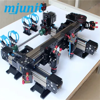 Mjunit Xy-to-aksen 6060 dobbelt - hoved laser cutting machine remtræk lineær guide