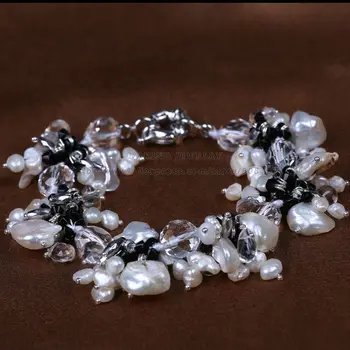 Mode-perle smykker sæt til kvinder halskæde ,armbånd ,øreringe charme sten accessaries