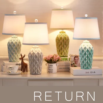 Moderne Keramik LED bordlamper Soveværelse sengelampe Nordiske Vanity Light bordlampe Stue Bordet, Lys, Home Decor Inventar