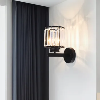 Moderne og indgået soveværelse, lys, varme, gyldne sort sengelampe væglampe engros factory outlet