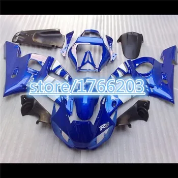 Motorcykel Fairing kit til YAMAHA YZFR6 98 99 00 01 02 YZF R6 1998 2000 2002 YZF600 ABS hvid blå Skærme sæt+gaver Ning