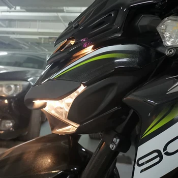 Motorcykel forskærm Fairing Aerodynamiske Vinger Næb Næse Kegle Udvidelse Dække Extender til Kawasaki Z900 2017-2019