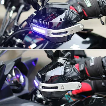 Motorcykel hånd vagt med LED-blinklys protektor for Kawasaki Vulcan 400 500 800 900 Custom 1500 2000 S650 Vn900