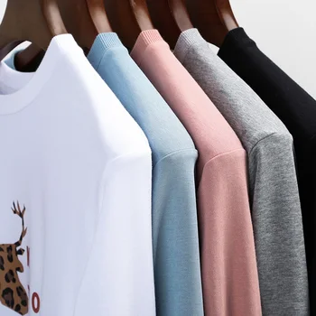 Mænd Efterårets Trendy Sweatshirts Mænd Tøj Top Kvalitet Ny Helt Afslappet Mode Crewneck Grafisk Pullover Hoodie med Ingen Hætte