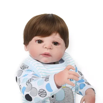 NPK 57cm Silikone reborn baby dukke dreng legetøj som rigtig fuld silikone krop nyfødte babyer dukke bebes genfødt doll vandtæt