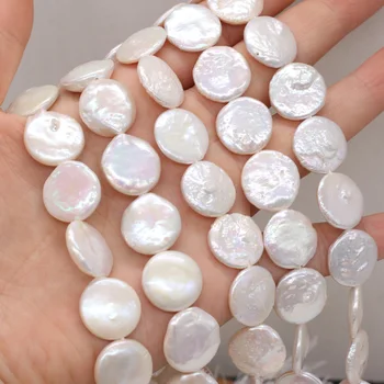 Naturlige Ferskvands Perle Uregelmæssige Mønt Barok Løse Perler Til Smykker at Gøre DIY Armbånd, Øreringe og Halskæde Ankelkæde Tilbehør