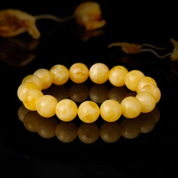 Naturlige gamle amber bracelet rav perler armbånd til mænd, armbånd, ikke opvarmet ikke trykkes på ægte rav 12mm