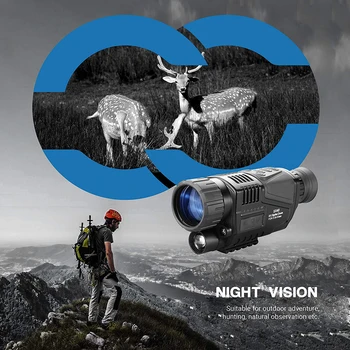 Night Vision Jagt Termiske Kameraer på Jagt nattesyn Enhed Teleskop Digital 5X500m Monokulare Infrarøde Instrument