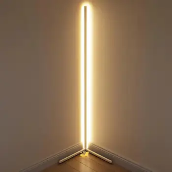 Nordisk Minimalisme LED Hjørne gulvlampe Dekoration Hjem Gulv Lys Soveværelse Sengen Atmosfære Lampe Stue Indendørs Stående