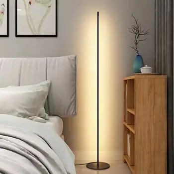 Nordisk Minimalistisk Kreative Linje gulvlampe Soveværelse Stue Moderne Enkel Atmosfære LED Belysning Dekoration
