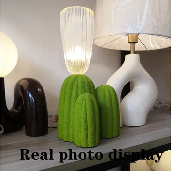 Nordiske kreative kaktus bordlampe post moderne minimalistisk personlighed stue undersøgelse soveværelse pige sengelampe